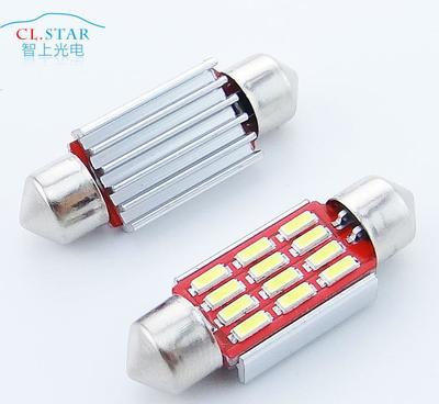 【新款汽车LED小灯泡 36mm-4014-12smd 无极解】价格_厂家_图片 -